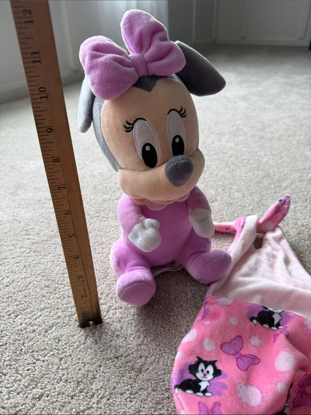 Disney Parks Baby Minnie Mouse Plush in Swaddle Blanket Pouch Plush